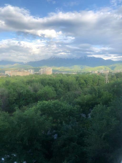 Cozy Three-Room Apartment With Mountain View Almaty Eksteriør billede